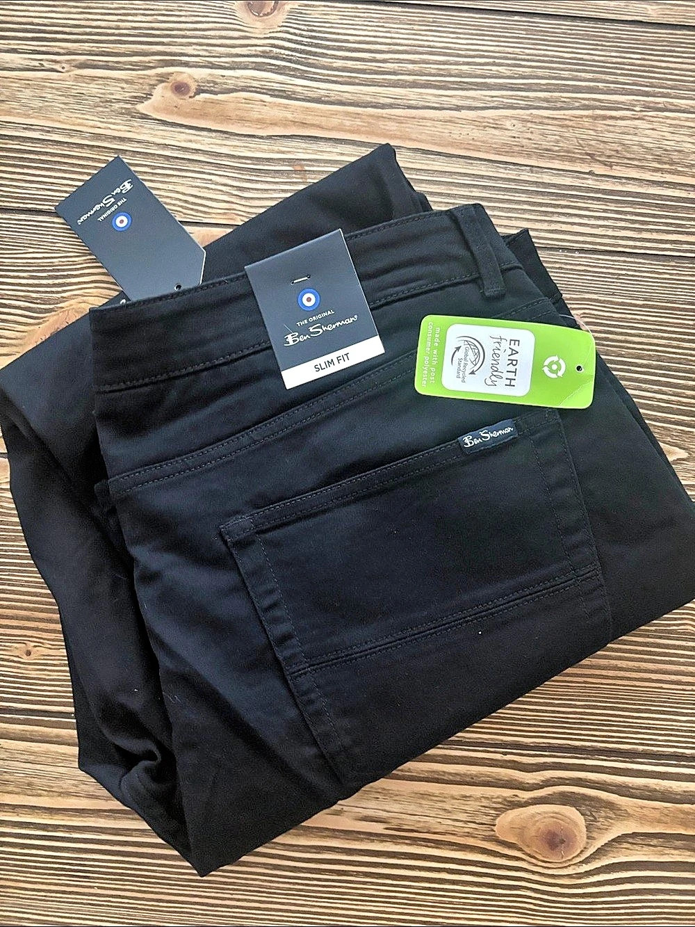 Ben Sherman Men's Cargo Pants Waist 32 Black NWT